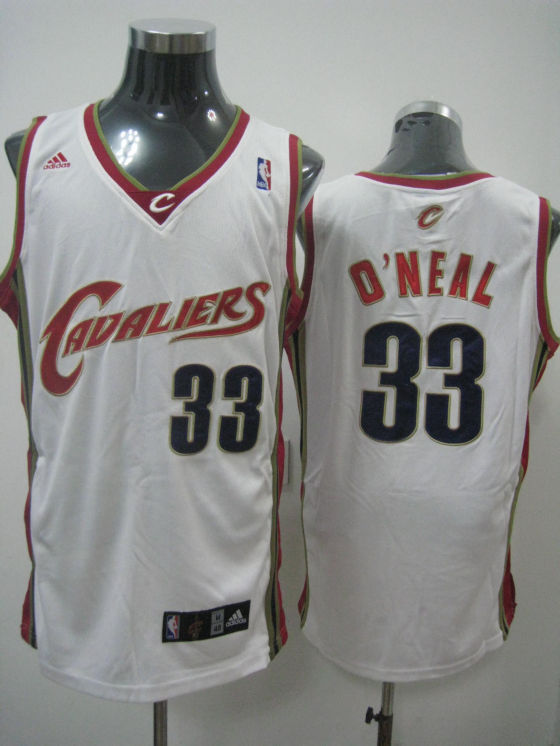Cleveland Cavaliers O'Neal White Red Black Jersey - Click Image to Close